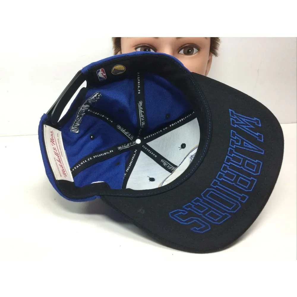 Mitchell & Ness NBA Golden State Warriors‎ Hat Blue SnapBack Baseball Cap